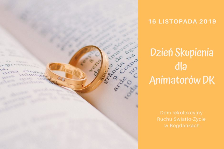 Dzień Skupienia dla Animatorów DK już w sobotę