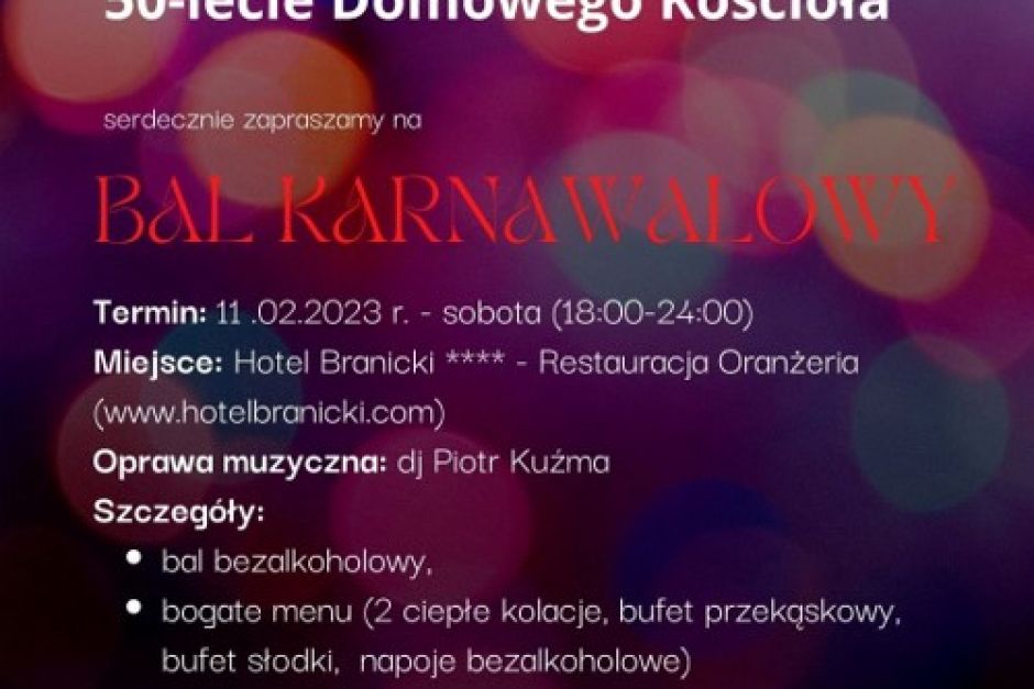 50-lecie Domowego Kościoła - Aktualizacja 24.01.23