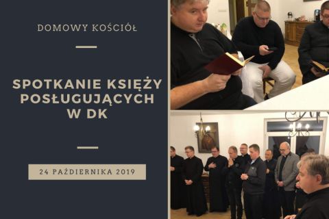 Spotkania księży posługujących w kręgach Domowego Kościoła.
