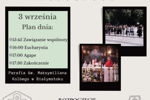 Rozpoczęcie Roku Formacyjnego i powakacyjny Dzień Wspólnoty -  3.09.23