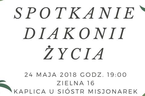 Spotkanie Diecezjalnej Diakonii Życia - maj