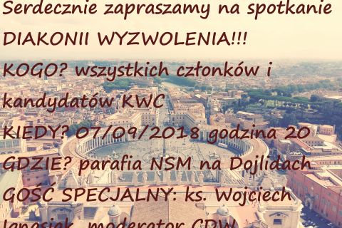 Spotkanie Diecezjalnej Diakonii Wyzwolenia - wrzesień